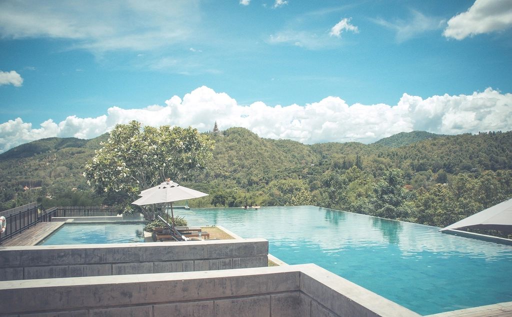 A villa with its own pool and terrace